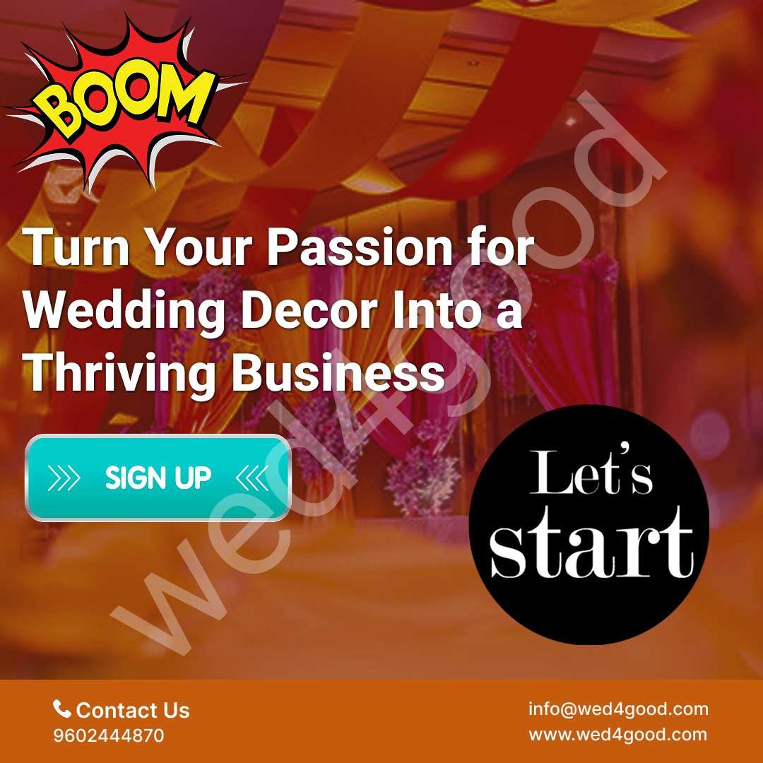 Get More Clients for Your Wedding Decor Services — Sign Up on Wed4Good